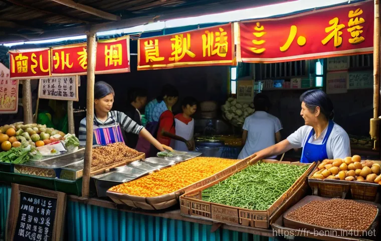 베냉의 맛집과 로컬 음식 - Here are three detailed image prompts in English, focusing on Beninese cuisine and culture, while ad...